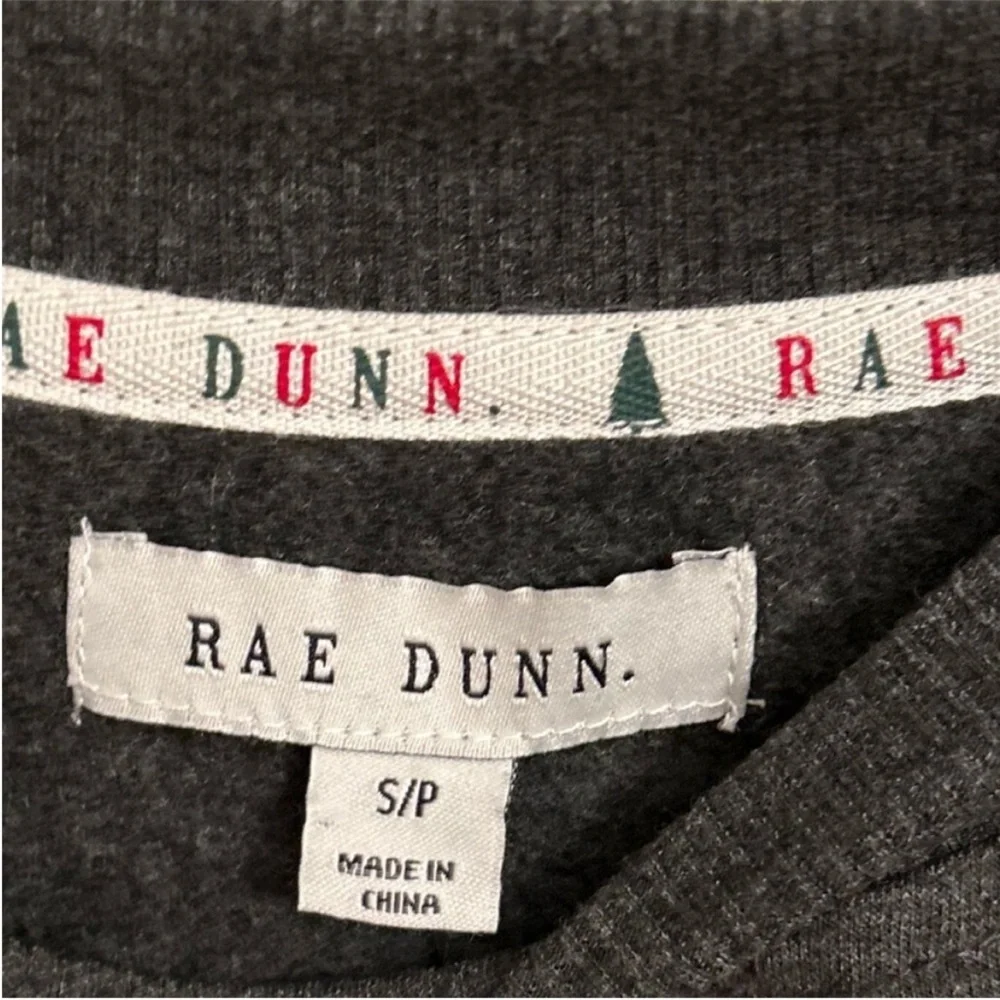 Women’s Rae Dunn Charcoal Grey Sweatshirt with Ankle Socks Size Small - Picture 8 of 11